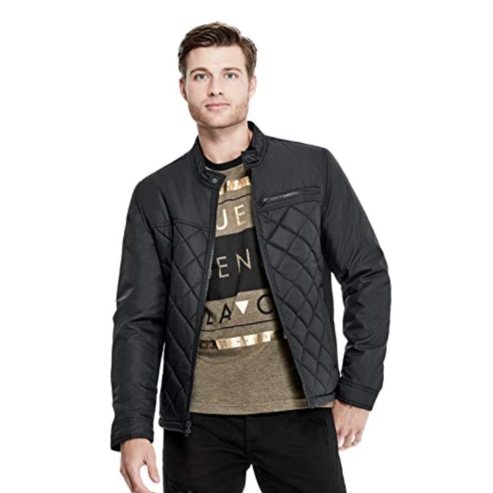 Guess men’s S quilted bomber jacket